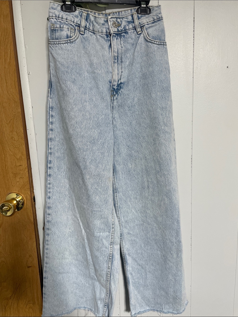 High-Rise Light Blue Wide Leg Women's Jeans size 31/ 1